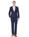 Mens 2 Button Modern Fit Suit Navy Blue - Men's Tuxedo USA