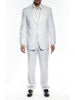 Men's Classic Two Button Tuxedo White