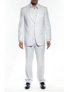 Men's Classic Two Button Tuxedo White