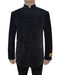 Mens 8 Button Mandarin Collar Tuxedo in Black Velvet - Men's Tuxedo USA