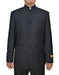 Mens 8 Button Mandarin Collar Wedding Tuxedo in Black - Men's Tuxedo USA