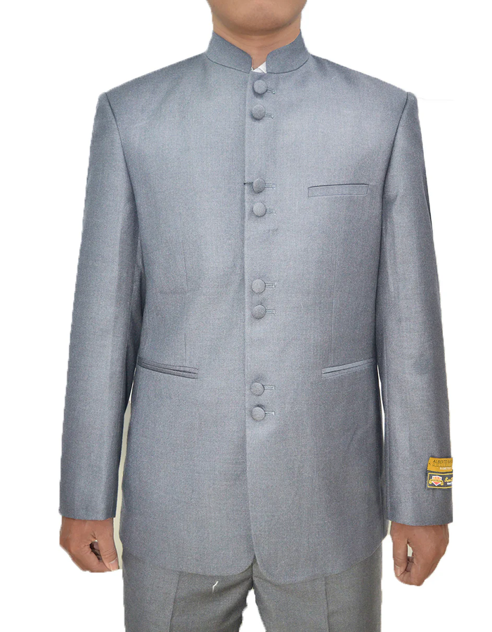Designer Gray Prom Tuxedo - Grey Wedding Shawl Suit