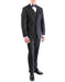 Mens 2 Button Satin Trim Prom Tuxedo in Black - Men's Tuxedo USA