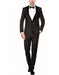 Mens Slim Fit 1 Button Shawl Tuxedo in Charcoal - Men's Tuxedo USA