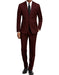 Mens Slim Fit Suit Burgundy - Men's Tuxedo USA