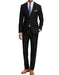 Mens Slim Fit Suit Solid Black - Men's Tuxedo USA