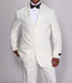 Men'S 2 Pieces High Fashion Cream Tuxedo Suit With Flexible Waistband T802
