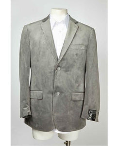 Men's Gray ~ Grey Cheap Priced Designer Fashion Dress Casual Blazer