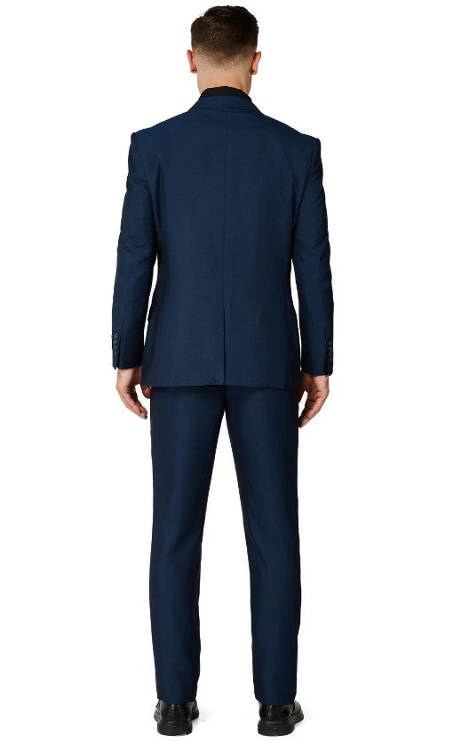 Mens Diamante Blue Notched Lapel Suit Slim Fit