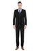 Mens Modern Fit Vested Suit Black - Men's Tuxedo USA