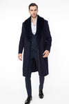 Navy Blue Overcoat