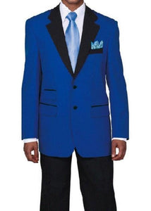 Men's Pacelli Jackson Three buttons Classic Royal Blue Blazer Jacket