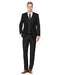 Mens Savvy Slim Vested Suit Black - Men's Tuxedo USA
