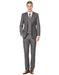 Mens Savvy Slim Vested Suit Grey - Men's Tuxedo USA
