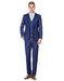 Mens Savvy Slim Vested Suit Indigo - Men's Tuxedo USA