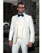 Men's Shawl Lapel One Button Cream Tuxedo