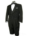 Mens 3pc Vested Classic Tail Tuxedo with Shawl Lapel in Black - Men's Tuxedo USA