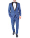 Mens Skinny Fit Shawl Prom Tuxedo in Indigo - Men's Tuxedo USA