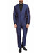 Mens Slim Fit Sharkskin Shawl Prom Tuxedo in Navy Blue - Men's Tuxedo USA