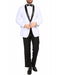 Mens Slim Fit Shawl Prom Tuxedo in White - Men's Tuxedo USA