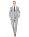 Mens Skinny Slim Suit Light Grey - Men's Tuxedo USA