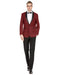 Mens Prom | Wedding Slim Fit Burgundy Shawl Tuxedo - Men's Tuxedo USA