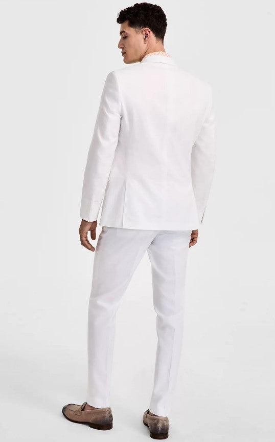 Mens Slim-Fit Linen Suit