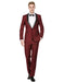 Mens Prom | Wedding Slim Fit Shawl Tuxedo Burgundy - Men's Tuxedo USA