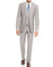 Mens Smart Slim Vested Suit Light Grey - Men's Tuxedo USA