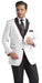 White Two toned Kids Sizes 2 Button Party Cheap Priced Business Suit Perfect For boys wedding outfits Clearance Sale & Tuxedo & Dinner Jacket Blazer W/ Black + Free Pant