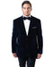 Mens Peak Lapel Velvet Tuxedo Jacket in Navy - Men's Tuxedo USA