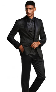 Mens Big and Tall Blazer - Big and Tall Black Sport Coat