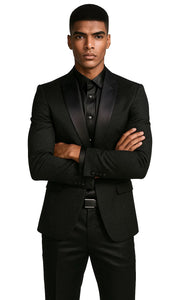Mens Big and Tall Blazer - Big and Tall Black Sport Coat