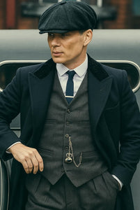 Mens Peaky Blinders Costume Thomas Shelby Grey Outfit