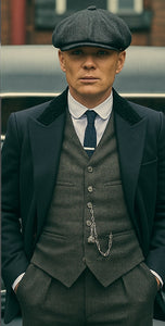 Mens Peaky Blinders Costume Thomas Shelby Grey Outfit