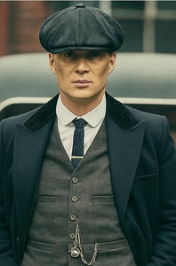 Mens Peaky Blinders Costume Thomas Shelby Grey Outfit