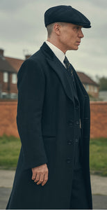 Mens Peaky Blinders Costume Thomas Shelby Pinstripe Outfit