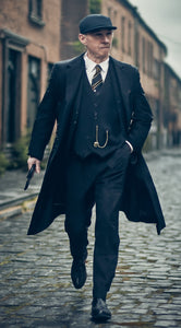 Mens Peaky Blinders Costume Thomas Shelby Pinstripe Outfit