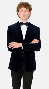 Mens Sapphire Velvet Slim Fit Fashion Jacket