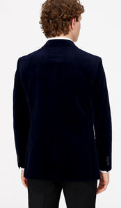 Mens Sapphire Velvet Slim Fit Fashion Jacket