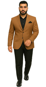 Mens Tan Sport Coat - Beige Color Blazer - Summer Jackets