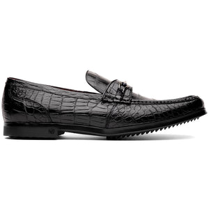 Marco_Di_Milano Milan Black Leather Loafers