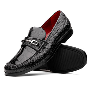 Marco_Di_Milano Milan Black Leather Loafers