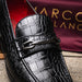 Marco_Di_Milano Milan Black Leather Loafers