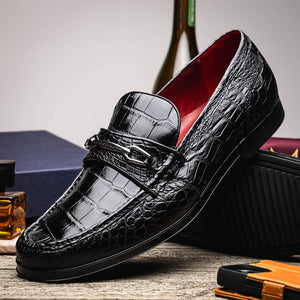Marco_Di_Milano Milan Black Leather Loafers