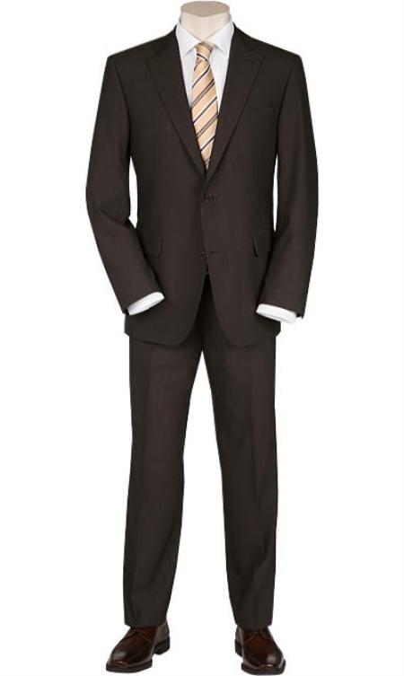 Mix and Match Suits Men's 2 Button blazer flaunts full sleeves Solid Brown Quality Suits,Total Comfort Any Size Jacket&Any Size Pants