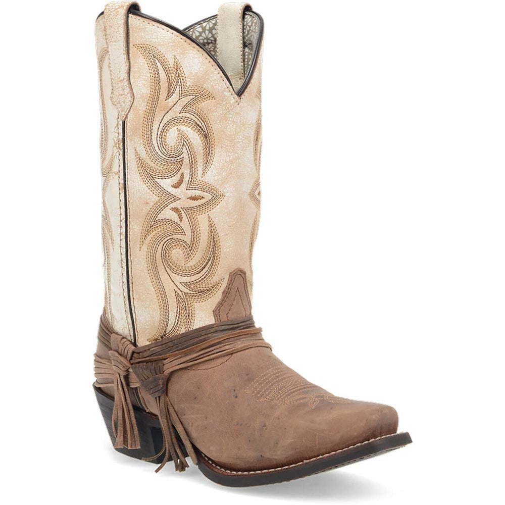Laredo Myra Sand Square Toe Leather Women Boots