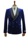 Double Breasted Tuxedo Suit  - Slim fitted -  Navy Suit - Shawl Collar - Men's Tuxedo USA