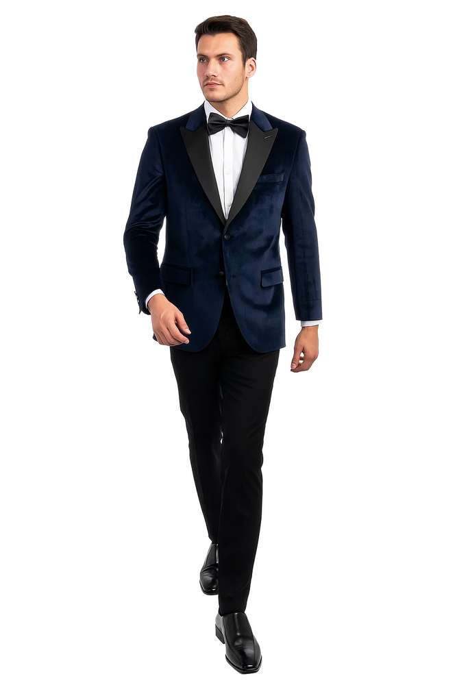 Navy Prom Tuxedo Suit 
