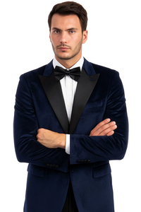 Navy Prom Tuxedo Suit 